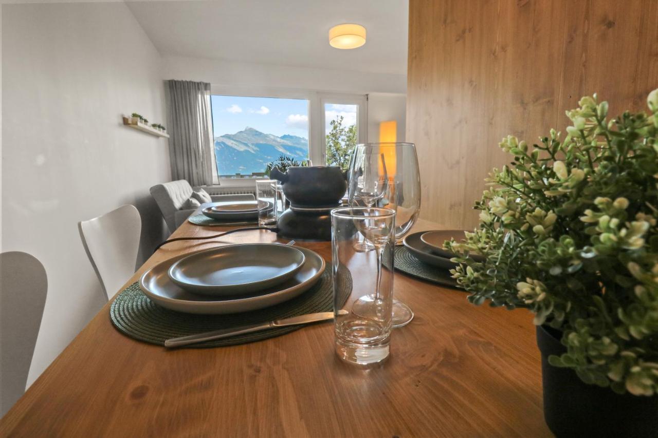 Superbe Appartement Avec Piscine Nendaz Exterior foto